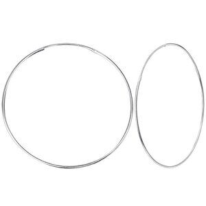 Sterling Silver 50mm Endless Hoop Earrings​